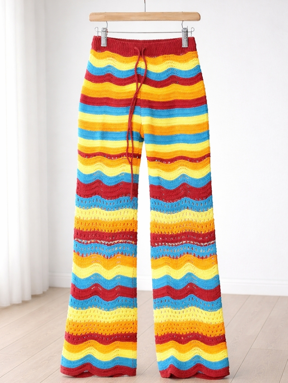 Fashion Nova Neon Crochet Pants - Multicolor